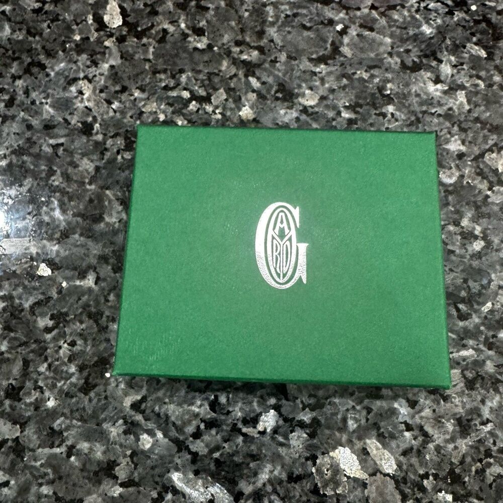 Goyard Green w/ Gold Cloth Small Empty Box 6.5 x 4.5 x 2